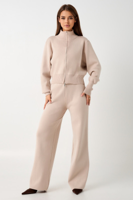 Костюм вязаный теплый с брюками и кофтой #1