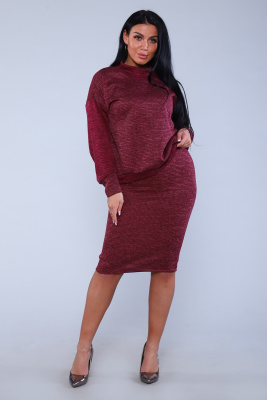 Костюм 20658 бордовый