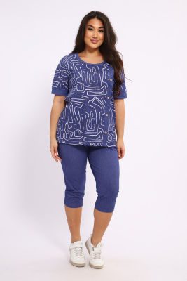 Костюм женский КБЖЖ0053В синий