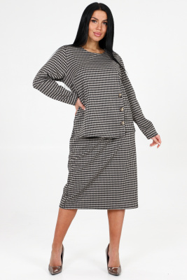 Женский костюм 31788 бежевый